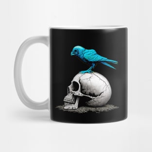 The Blue Bird Social Media is Dead to Me, No. 4 on a Dark Background Mug